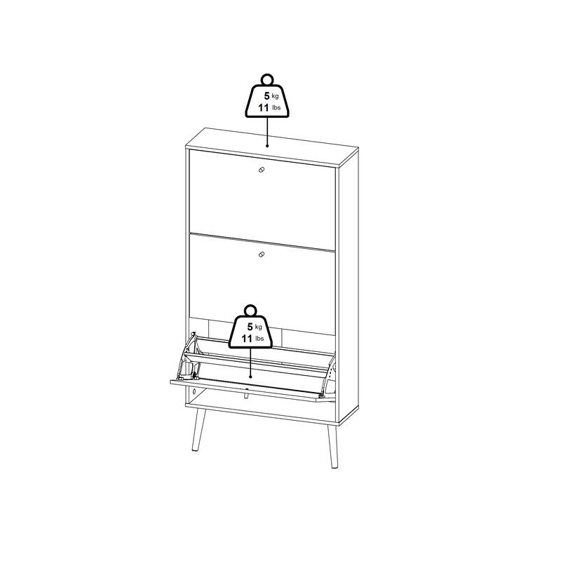 Carson Carrington Bodo 3-drawer Shoe Storage Cabinet