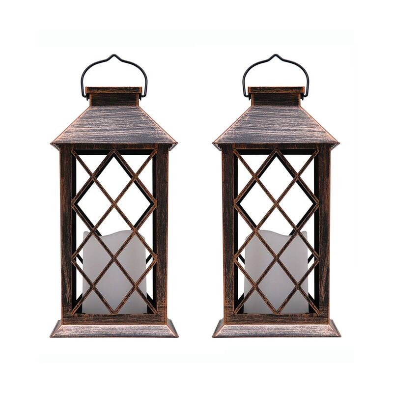 Maypex Outdoor Solar Hanging Lantern (Set of 2)