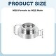 preview thumbnail 20 of 26, Faucet Aerator Adapter, Male to Male Brass Faucet Adapter with Washer for Kitchen Bathroom Sink Water Filter - Silver M28 Female to M22 Male, 13mm Length