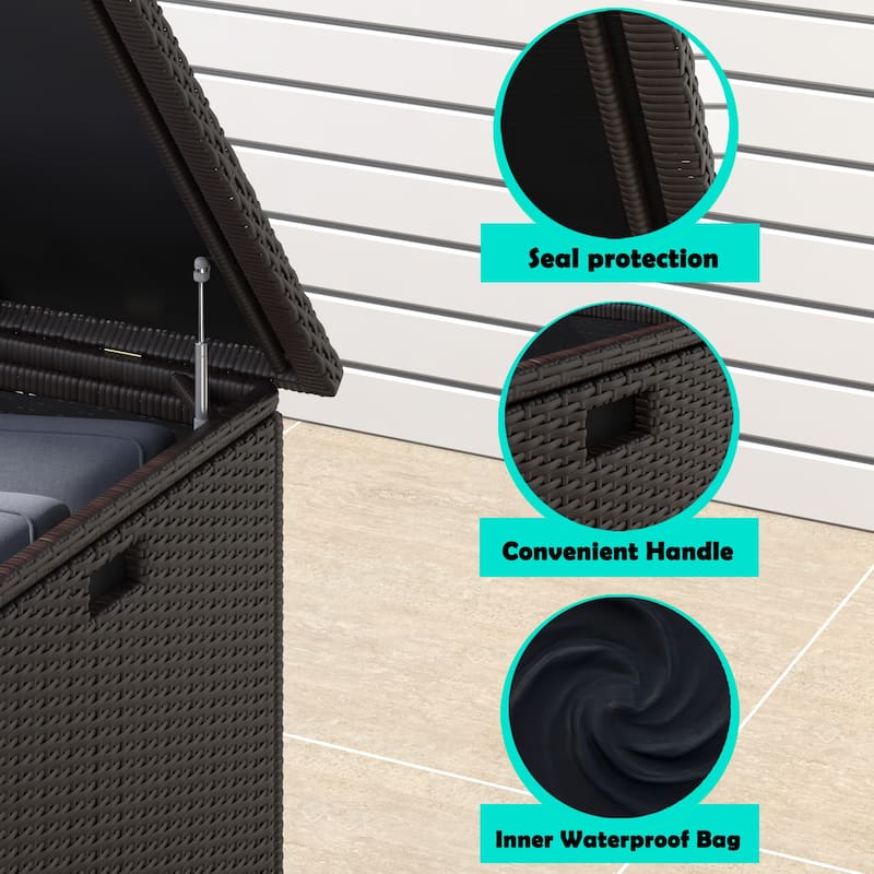 Corvus Lattice 204 Gallons Outdoor Cushion Storage Box