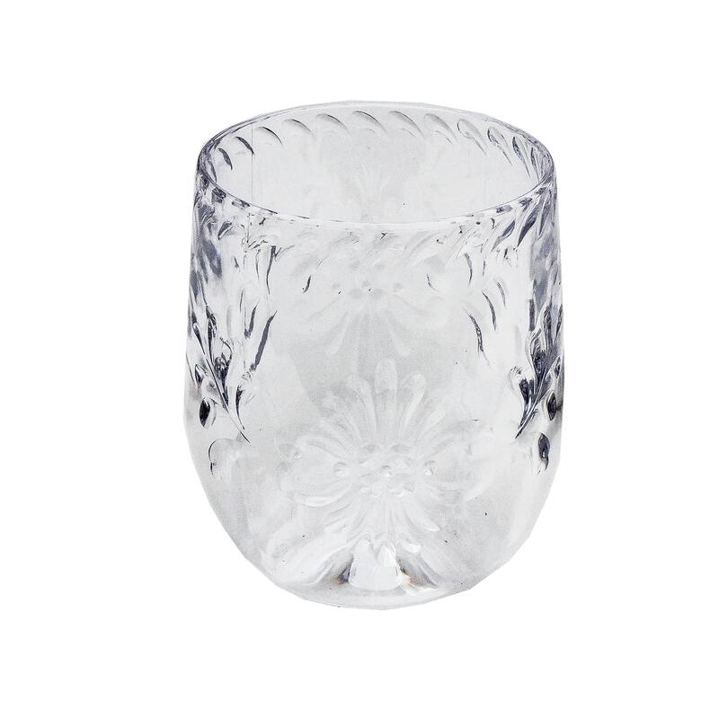 Abode Homewares Talavera Acrylic Stemless Wine Glass - 13.3 oz - Set of 6