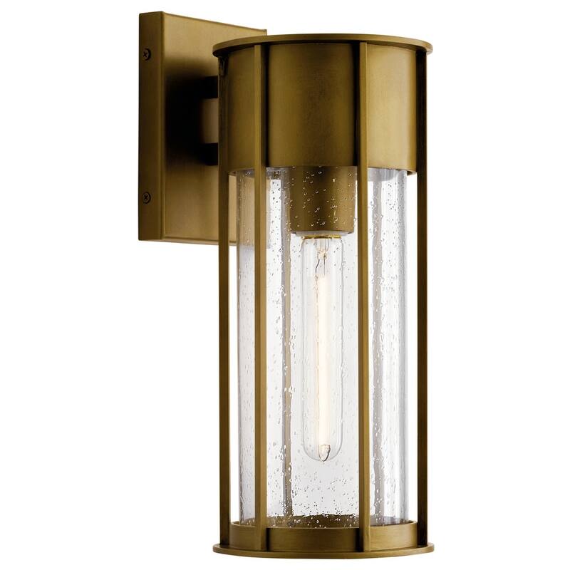 Kichler 59080 Camillo 15" Tall Outdoor Wall Sconce - Natural Brass