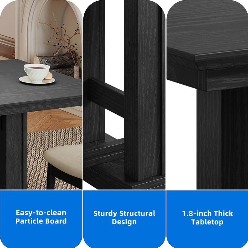 Moasis 70" Farmhouse Dining Table for 6-10 People