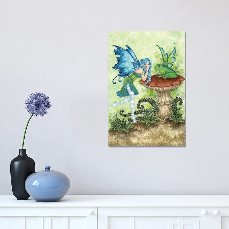 iCanvas "Frog Gossip" by Amy Brown Canvas Print - 18x12x1.5