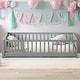 preview thumbnail 1 of 58, Twin size Floor Platform Bed with Built-in Book Storage Rack,Door Grey