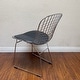 preview thumbnail 13 of 16, Mid Century Chrome Wire Dining Chair with Faux Leather Seat Pads
