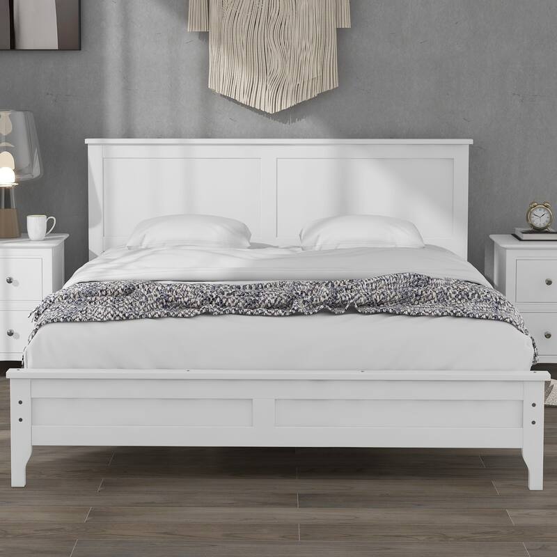 Modern Solid Wood Platform Bed
