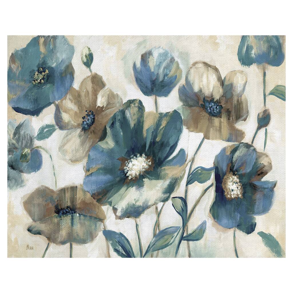 Indigo Garden Light by Nan Canvas Art Print