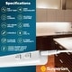 preview thumbnail 7 of 7, Sunperian LED Under Cabinet Light Kit 12" Plug In 30W Linkable 3 Color Option 3000K/4000K/5000K Damp Rated