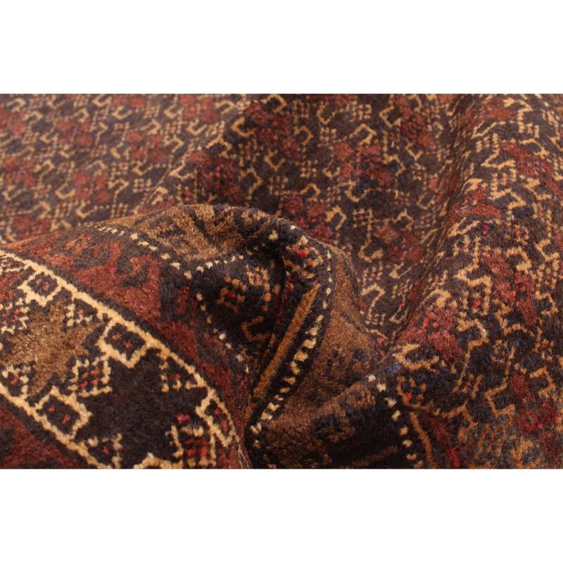 ECARPETGALLERY Hand-knotted Teimani Dark Navy Wool Rug - 2'9 x 4'4