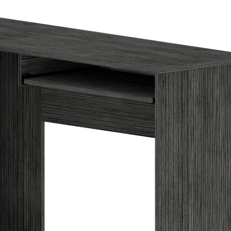 FM Furniture Raleigh L-Shaped Desk with Two Drawers, One Shelf and CPU Storage