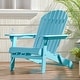 preview thumbnail 38 of 44, Malibu Outdoor Acacia Wood Adirondack Chair by Christopher Knight Home Teal