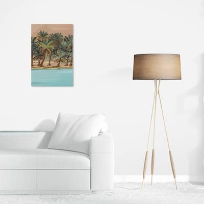 Wynwood Studio Canvas Nautical and Coastal Caribbean Native Beach Blue and Teal Tropical Wall Art Canvas Print