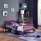 preview thumbnail 1 of 4, Twain Toddler Bed Red/Blue suitable for kids'bedroom Red