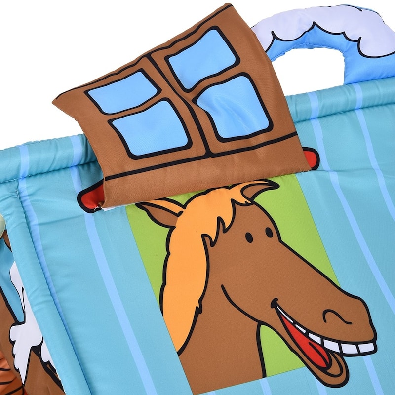 Baby Activity Play Mat, Infant Indoor Playmat with Toys, Floor Mat for 3, 6, 9, 12, 18 Months