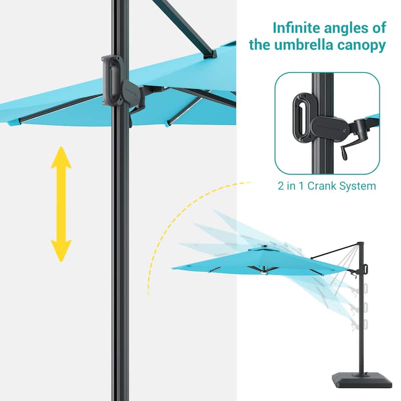 Sonkuki Outdoor 10FT LED Patio umbrella for Garden