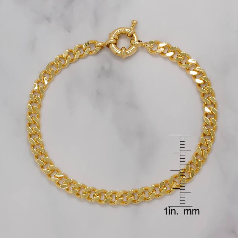 Victoria Townsend Yellow Gold Curb Link Bracelet