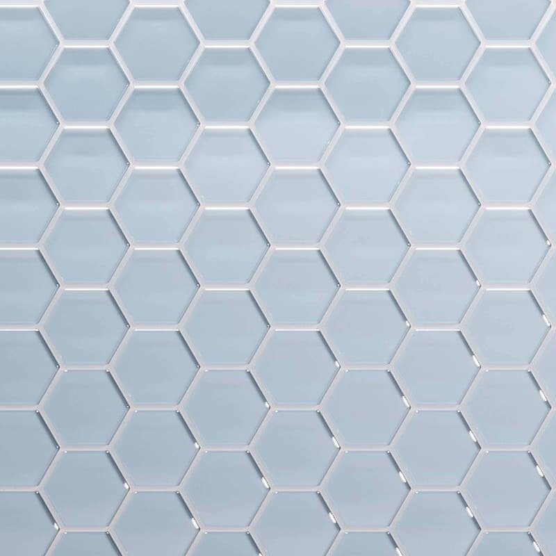 Cruz Bay Studio MKT2853 3" Beehive - 10" x 12" Geometric Wall Tile - - Caribbean Blue Gloss