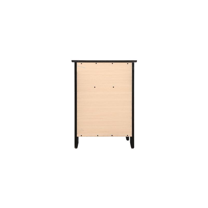 Silver Champagne Champagne Nightstand 28x23x17 with Three Drawers, Contemporary Bedside Table for Storage
