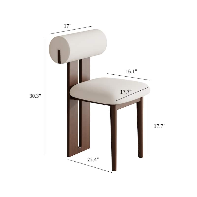 Modern Solid Wood Dining Chairs with 4 legs, Side Chairs (Set of 2)