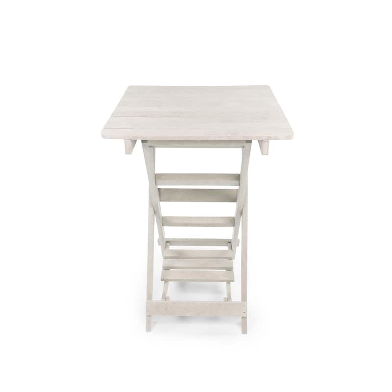 Patagonia Fully Assembled All-Weather Recycled HDPE Outdoor Folding Bar table