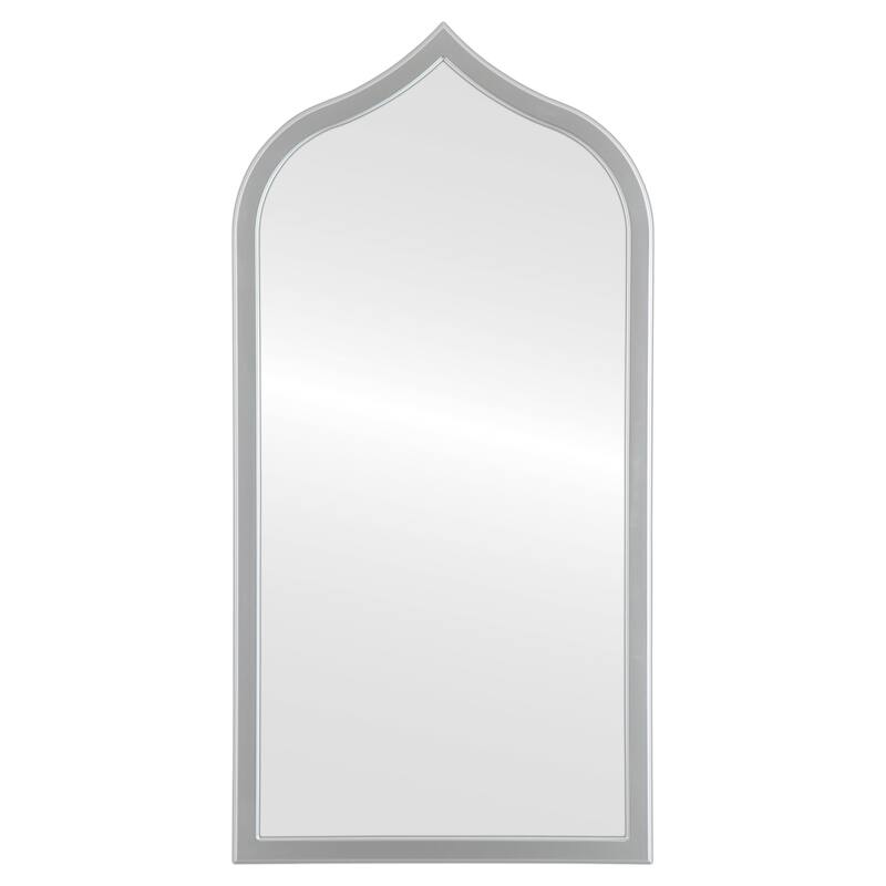 Mifflin Framed Full Length Mirror - Teardrop Cathedral - 23.4x47.4 - Silver