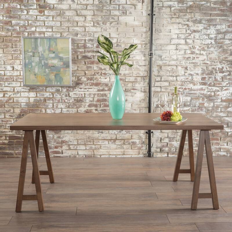 Sabine Rectangle Wood Farmhouse Dining Table by Christopher Knight Home