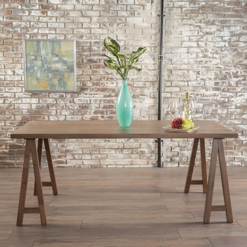 Sabine Rectangle Wood Farmhouse Dining Table by Christopher Knight Home