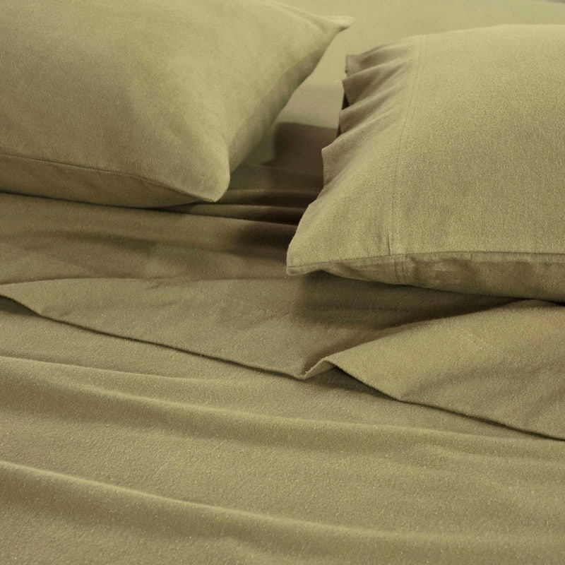 Blue Nile Mills Flannel Cotton Deep Pocket Sheet Set