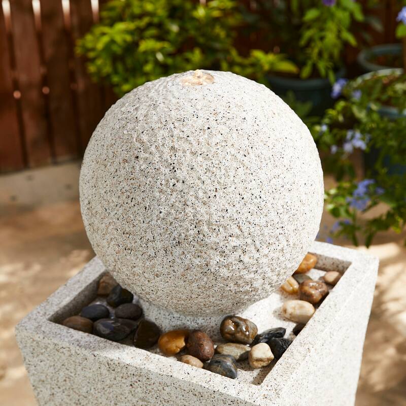 Demta Floating Sphere Oversized LED Fountain by Havenside Home