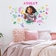 preview thumbnail 2 of 5, Purple & Pink & Green Encanto Mirabel Headboard Peel and Stick Giant Wall Decal by RoomMates