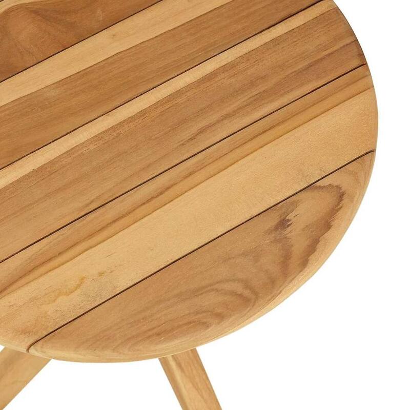 vidaXL Patio Table Brown Solid teak wood