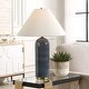 preview thumbnail 8 of 6, Uttermost Mayetta Deep Blue Table Lamp - N/A