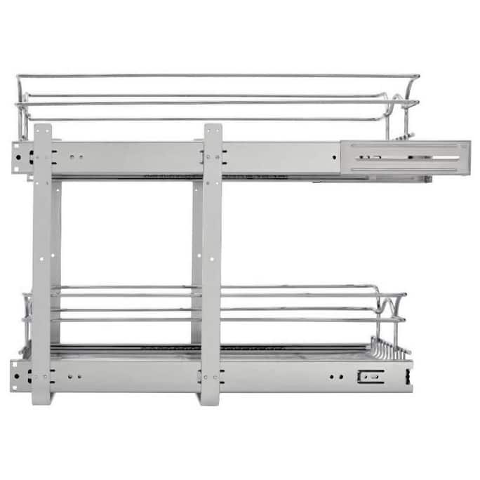 Rev-A-Shelf 5WB2 Series 24 Inch Pull Out Two-Tier Shelf Organizer