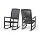 Arcadia Acacia Wood Rocking Chairs (Set of 2) by Christopher Knight Home