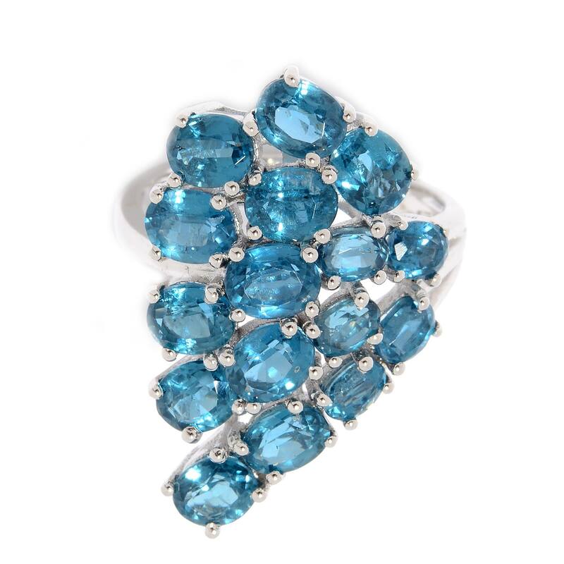 925 Sterling Silver Teal Kyanite Ring