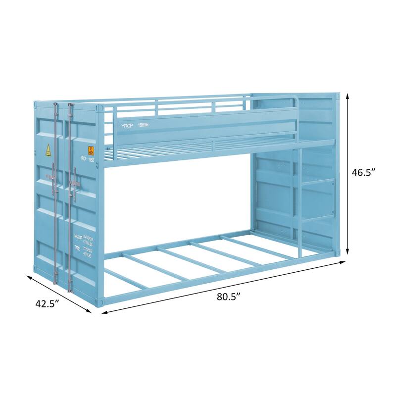 Kamloops Twin over Twin Bunk Bed with Right Facing Front Ladder