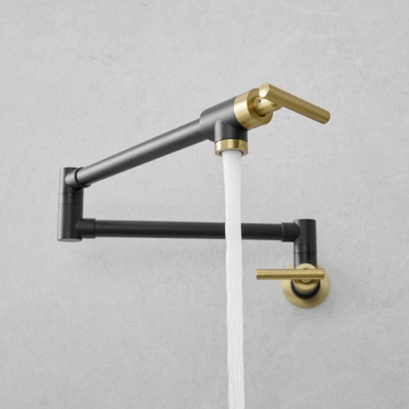 Wall mounted commercial pot filler faucet
