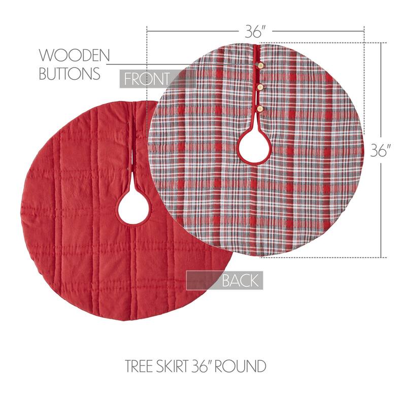 Gregor Plaid Tree Skirt 24
