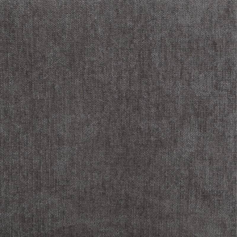 Roomfitters Queen Chenille Upholstered Bed with Checkerboard Headboard, Gray