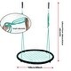preview thumbnail 5 of 6, Green 40" Disc Swings Seat Flying Saucer Tree Rope Web Net Playground Backyard - Diameter 1 meter /40inch