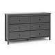 preview thumbnail 55 of 58, Storkcaft Alpine 6 Drawer Dresser Grey
