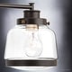 preview thumbnail 5 of 5, Luxury Industrial Chic Bathroom Vanity Light, 11.25"H x 26"W, with Art Deco Style, Olde Bronze Finish by Urban Ambiance