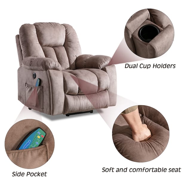 Super Big Power Assist Lift Recliner chair With Massage