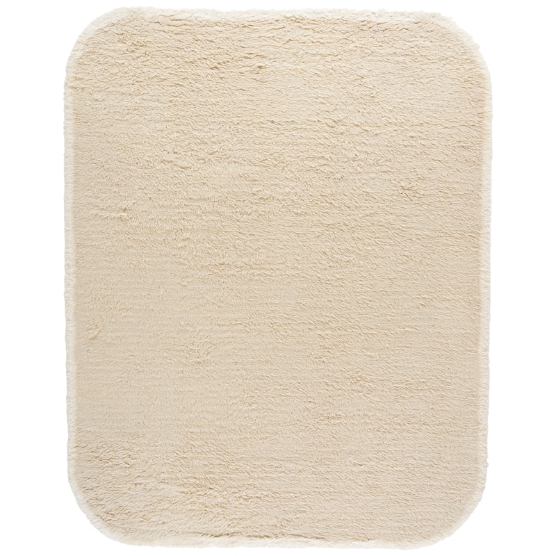 SAFAVIEH Handmade Casablanca Aoiffe Shag Wool 1.8-inch Rug - 8' x 10' - Beige/Ivory