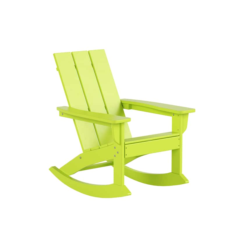 Shoreside 5-Piece Poly All Weather Rocking Chair Conversation Set