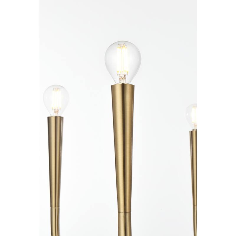 Elegant Lighting LD722D30 Layne 6 Light 30" Wide Taper Candle Style