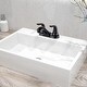 preview thumbnail 4 of 4, Lavatory Double-handle Conterset Bathroon Faucet Black