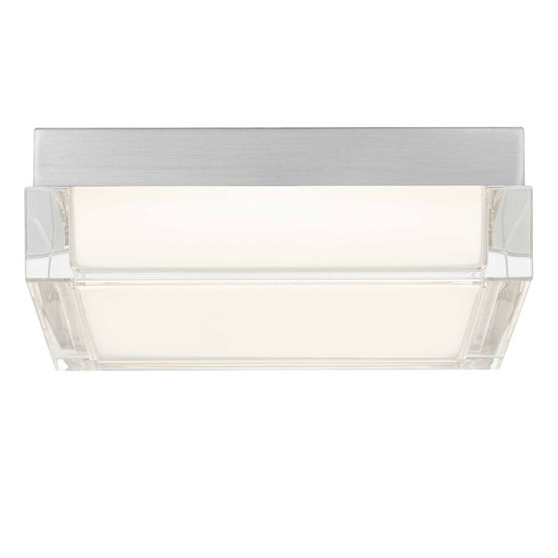8 Inch Square LED Flush Mount Light Acrylic Diffuser 1500 Lumens Dimmable