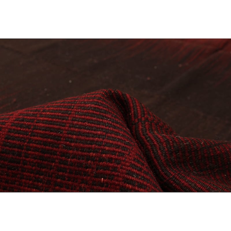 ECARPETGALLERY Flat-Weave Ankara FW Red Wool Kilim - 6'8 x 9'3